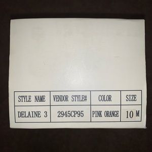 Orange and Pink Patent Ballet Flat